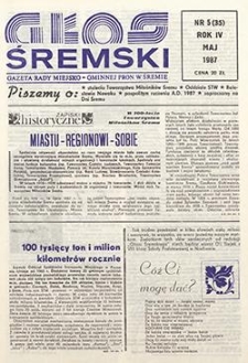 Głos Śremski 1987.05 R.4 Nr5(35)