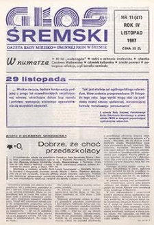 Głos Śremski 1987.11 R.4 Nr11(41)