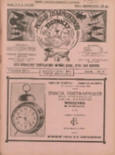 Przegląd Zegarmistrzowski i Złotniczy : gazeta handlowa rynku zegarmistrzowskiego, złotniczego, biżuterii, optyki i branż pokrewnych 1927.09.01 R.3 Nr14