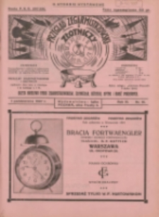 Przegląd Zegarmistrzowski i Złotniczy : gazeta handlowa rynku zegarmistrzowskiego, złotniczego, biżuterii, optyki i branż pokrewnych 1927.10.01 R.3 Nr16