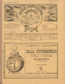 Przegląd Zegarmistrzowski i Złotniczy : gazeta handlowa rynku zegarmistrzowskiego, złotniczego, biżuterii, optyki i branż pokrewnych 1932.03.01 R.8 Nr3