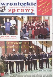 Wronieckie Sprawy 2003.12.11 R.14 Nr48(328)