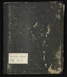 Książka rachunków domowych Pałacu Działyńskich, głównie z okresu pobytu Celestyny Działyńskiej w Dreźnie