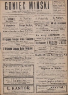 Goniec Miński: organ polski bezpartyjny dla wszystkich. 1919.09.06 R.1 Nr5