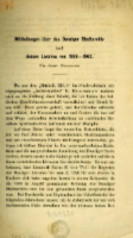 Mittheilungen &uuml;ber das Danziger Stadtarchiv und dessen Livonica von 1558-1562