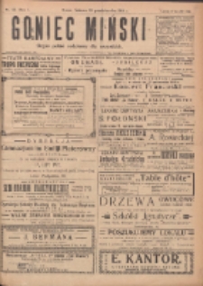 Goniec Miński: organ polski bezpartyjny dla wszystkich. 1919.10.18 R.1 Nr44