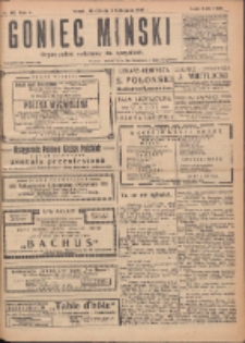 Goniec Miński: organ polski bezpartyjny dla wszystkich. 1919.11.09 R.1 Nr66