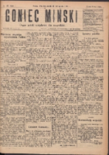Goniec Miński: organ polski bezpartyjny dla wszystkich. 1919.11.10 R.1 Nr67