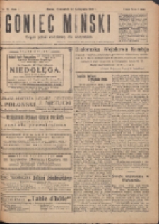 Goniec Miński: organ polski bezpartyjny dla wszystkich. 1919.11.13 R.1 Nr70