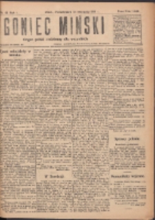 Goniec Miński: organ polski bezpartyjny dla wszystkich. 1919.11.24 R.1 Nr81