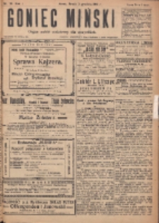 Goniec Miński: organ polski bezpartyjny dla wszystkich. 1919.12.03 R.1 Nr90