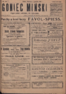 Goniec Miński: organ polski bezpartyjny dla wszystkich. 1919.12.07 R.1 Nr94