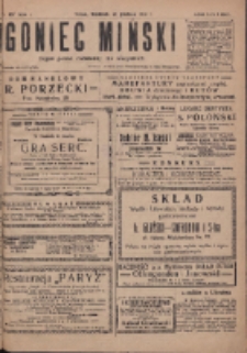 Goniec Miński: organ polski bezpartyjny dla wszystkich. 1919.12.21 R.1 Nr107
