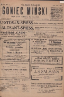 Goniec Miński: organ polski codzienny dla wszystkich. 1920.01.08 R.2 Nr122