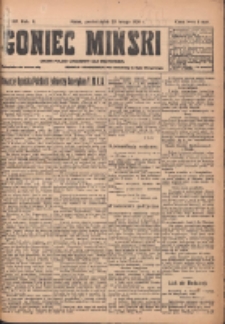 Goniec Miński: organ polski codzienny dla wszystkich. 1920.02.23 R.2 Nr167