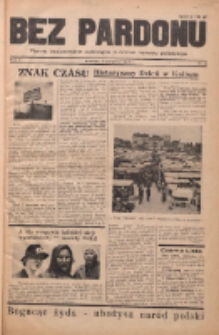 Bez Pardonu : pismo bezpartyjne walczące o dobro narodu polskiego 1937.08 R.2 Nr8