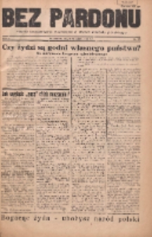 Bez Pardonu : pismo bezpartyjne walczące o dobro narodu polskiego 1937.09 R.2 Nr10