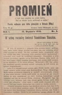 Promień 1926.01.15 R.1 Nr6