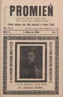 Promień 1926.03.01 R.1 Nr9