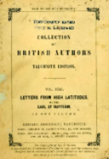 Letters from high latitudes: being some account of a voyage, in 1856, in the schooner yacht "Foam" to Iceland, Jan Mayen, and Spitzbergen