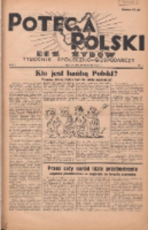 Potega Polski bez Żydów : tygodnik społeczno-gospodarczy 1936.09.20 R.1 Nr4