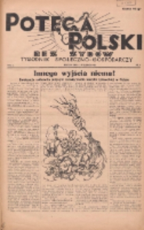 Potega Polski bez Żyd&oacute;w : tygodnik społeczno-gospodarczy 1936.09.27 R.1 Nr5