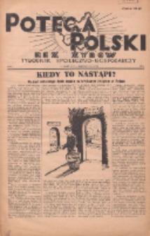 Potega Polski bez Żyd&oacute;w : tygodnik społeczno-gospodarczy 1936.10.04 R.1 Nr6