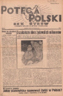 Potega Polski bez Żyd&oacute;w : tygodnik społeczno-gospodarczy 1937.01.24 R.2 Nr4