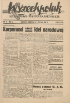 Wszechpolak : narodowe pismo akademickie 1938.01.30 R.2 Nr4