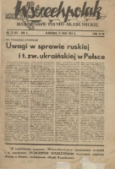 Wszechpolak : narodowe pismo akademickie 1938.05.15 R.2 Nr17