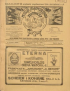 Przegląd Zegarmistrzowski i Złotniczy : gazeta handlowa rynku zegarmistrzowskiego, złotniczego, biżuterii, optyki i branż pokrewnych 1929.09.15 R.5 Nr21