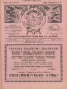 Przegląd Zegarmistrzowski i Złotniczy : gazeta handlowa rynku zegarmistrzowskiego, złotniczego, biżuterii, optyki i branż pokrewnych 1928.04.01 R.4 Nr7