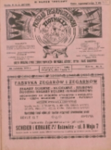 Przegląd Zegarmistrzowski i Złotniczy : gazeta handlowa rynku zegarmistrzowskiego, złotniczego, biżuterii, optyki i branż pokrewnych 1928.04.28 R.4 Nr9