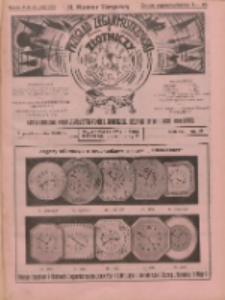 Przegląd Zegarmistrzowski i Złotniczy : gazeta handlowa rynku zegarmistrzowskiego, złotniczego, biżuterii, optyki i branż pokrewnych 1928.10.01 R.4 Nr19