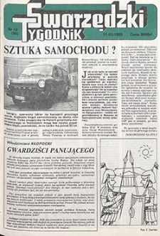 Tygodnik Swarzędzki 1993.03.11 Nr10(80)