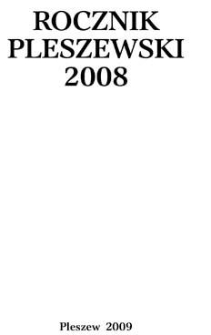 Rocznik Pleszewski 2008