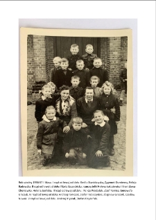 Klasa II szkoły w Bierzglinie. R. szk. 1956-57