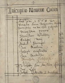 Księga burmistrzowska K&oacute;rnika 1666-86 oraz 1737