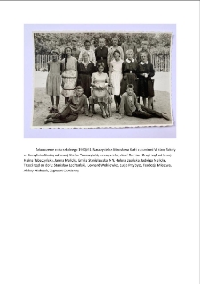 Klasa VI szkoły w Bierzglinie. R. szk. 1960-61