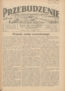 Przebudzenie: organ Związku Robotników Rolnych i Leśnych ZZP. 1937.02.11 R.18 Nr7