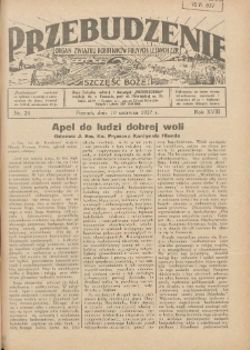 Przebudzenie: organ Związku Robotników Rolnych i Leśnych ZZP. 1937.06.10 R.18 Nr24