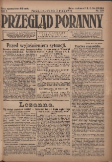 Przegląd Poranny: pismo niezależne i bezpartyjne 1922.12.07 R.2 Nr329