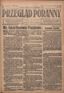 Przegląd Poranny: pismo niezależne i bezpartyjne 1922.12.10 R.2 Nr332