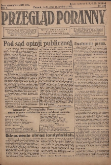 Przegląd Poranny: pismo niezależne i bezpartyjne 1922.12.13 R.2 Nr335