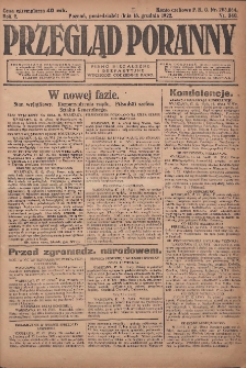 Przegląd Poranny: pismo niezależne i bezpartyjne 1922.12.18 R.2 Nr340