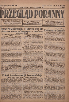 Przegląd Poranny: pismo niezależne i bezpartyjne 1922.12.29 R.2 Nr348