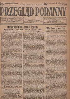 Przegląd Poranny: pismo niezależne i bezpartyjne 1922.12.31 R.2 Nr350