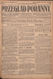 Przegląd Poranny: pismo niezależne i bezpartyjne 1924.01.16 R.4 Nr16