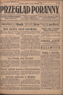 Przegląd Poranny: pismo niezależne i bezpartyjne 1924.01.19 R.4 Nr19