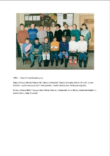 Klasa VI z wychowawczynią